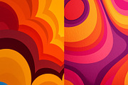 50 Groovy 1970s Backgrounds, a Decorative Illustration by Incomelion (Thumbnail 9 of 12)