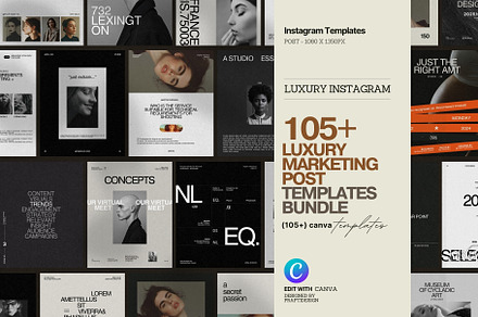 Instagram Marketing Post Templates, a Social Media Template by Prapti Design