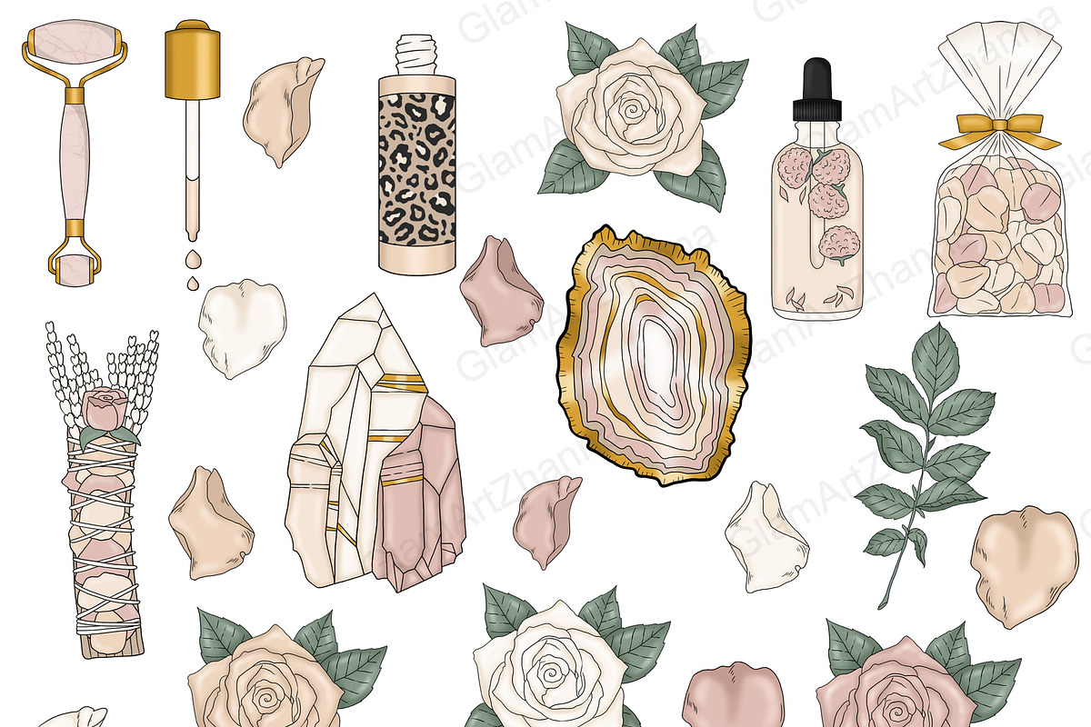 Self Love Clipart, a Healthcare Illustration by GlamArtZhanna (Photo 2 of 5)