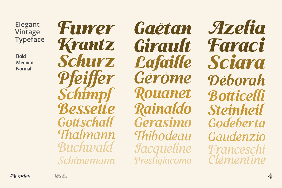 Mezarou, a Script Font by Aluyeah Studio (Photo 2 of 15)
