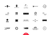 120 Minimalist Logos Pack, a Branding & Logo Template by vuuuds (Thumbnail 3 of 3)