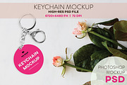 Round Keychain PSD Mockup Design, a Product Mockup by InkCloudDesign (Thumbnail 1 of 3)