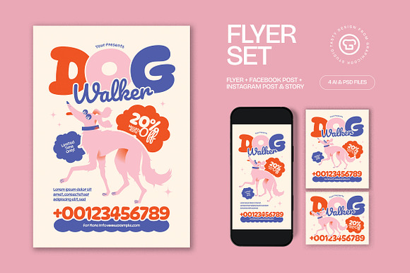 Dog Walkers Flyer preview 4