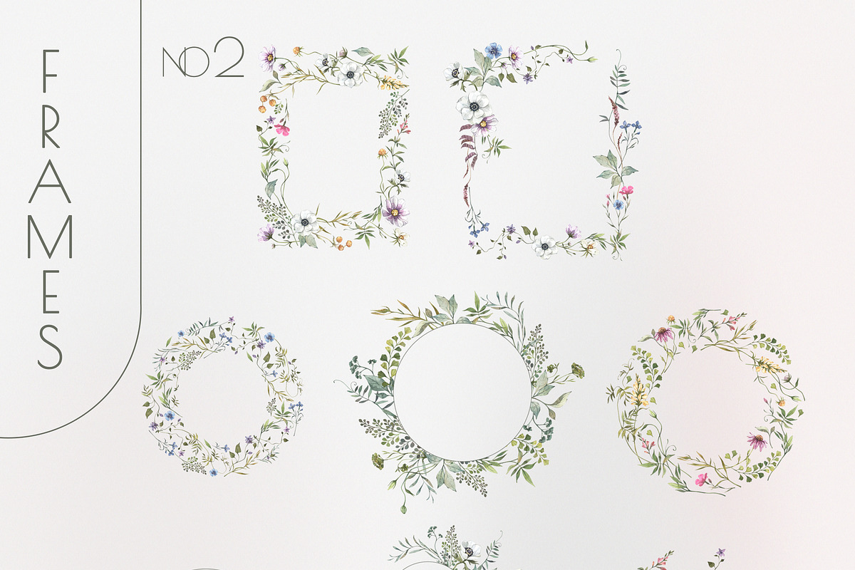 SERENITY Wild flowers collection, a Decorative Illustration by Anastezia Luneva (Photo 7 of 9)