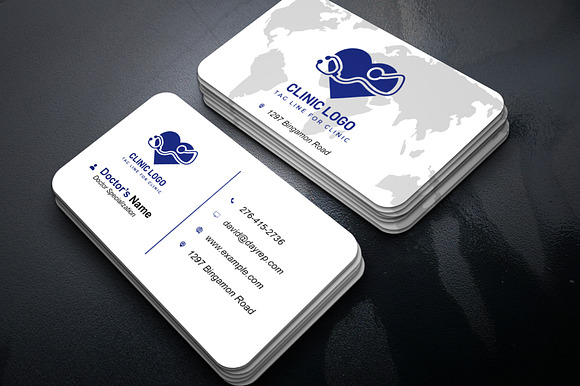 Private Clinic Card Template PSD preview 5