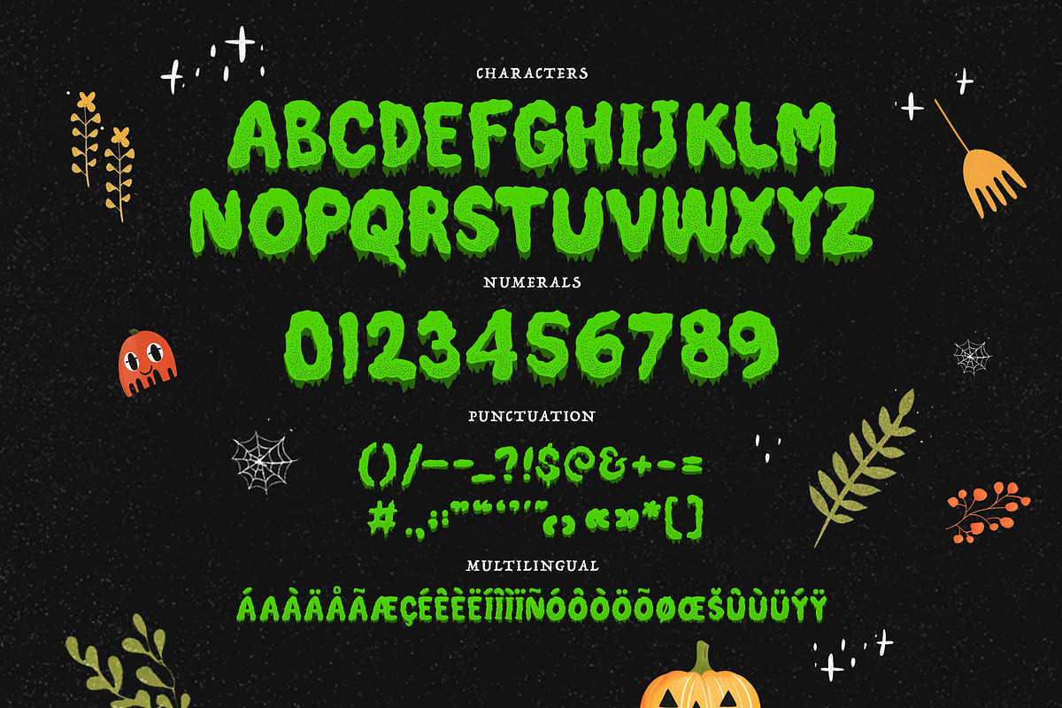 HAUNTED ENCLAVE | Halloween Fonts, a Sans Serif Font by Ckybe's Corner (Photo 4 of 7)