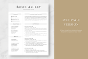 Modern Resume Template - Rosie, a Resume Template by AntDesignStudio (Thumbnail 2 of 9)