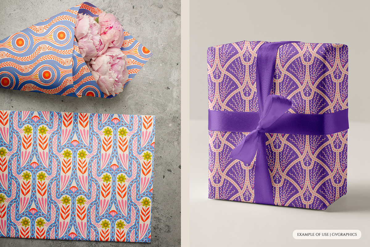 Felicity | Seamless Patterns, a Pattern Graphic by GVGraphics (Photo 11 of 20)