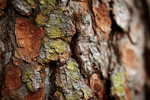 Close view of tree bark with texture, a Photo by Pavel_design