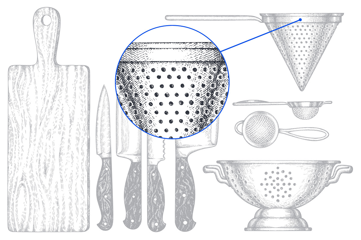 Cutlery Utensils Vector Illustration, a Food Illustration by Lubov Illustrations Shop (Photo 5 of 7)