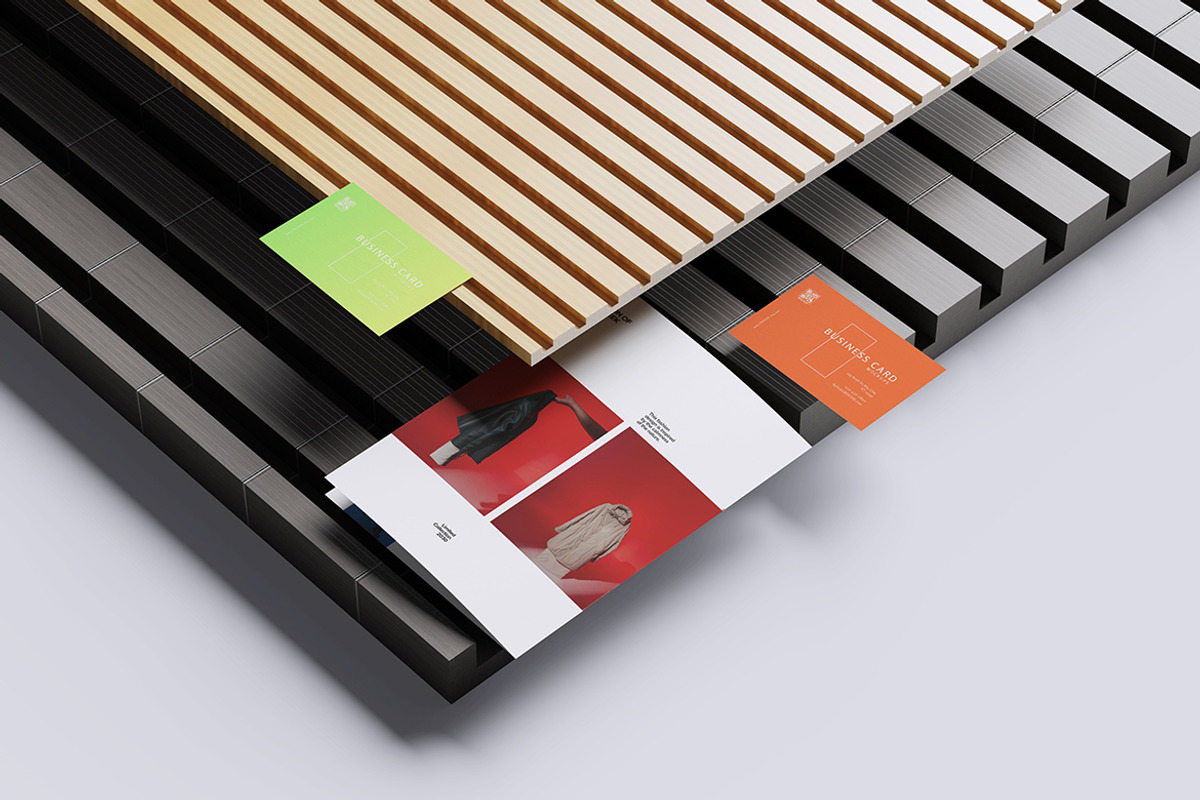 A5 brochure and Business Card Mockup, a Brochure Template by Creative_A23 (Photo 1 of 4)