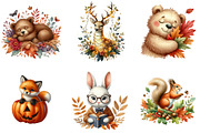 Autumn Forest Animal Sublimation, an Illustration by DreamArtGraphic (Thumbnail 2 of 5)