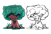 Funny Halloween Trees, an Illustration by NadyaKo (Thumbnail 5 of 7)