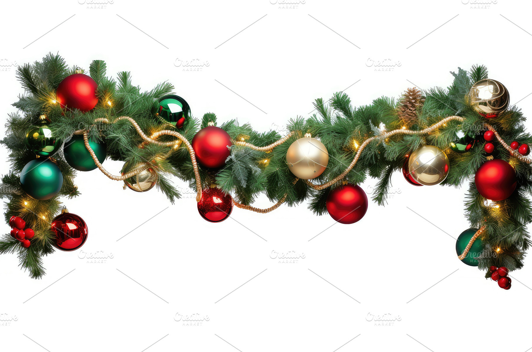 festive holiday garland transparent, a Holiday Photo by pikepicture