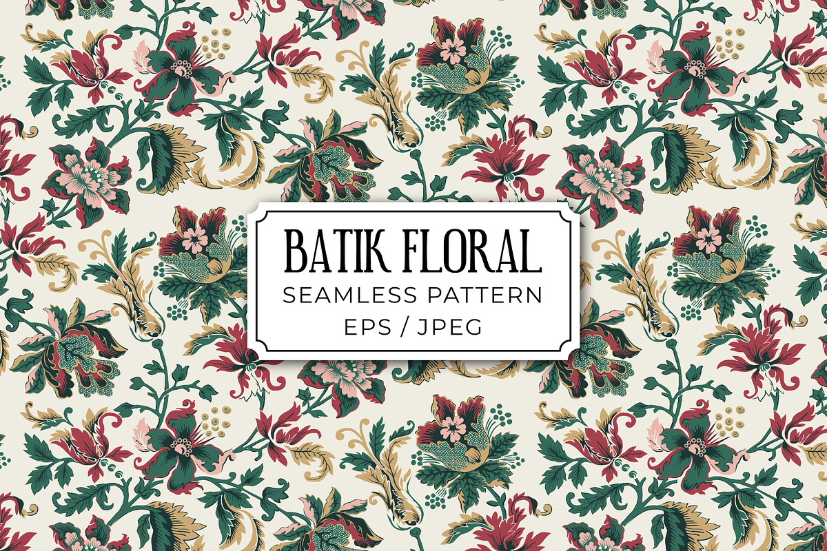 Batik Floral Summer Patterns, a Pattern Graphic by ASTUDIO (Photo 7 of 8)