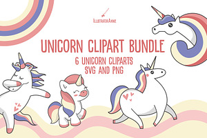 Unicorn Clipart Bundle