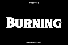 Burning Display Font