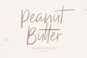 Peanut Butter Modern Script Font