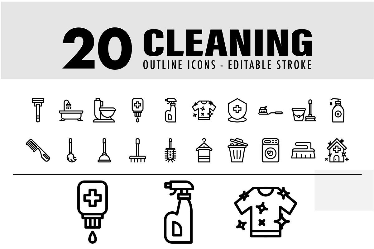 20 cleaning line icon, an Icon by khalwa.studio (Photo 1 of 3)