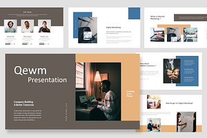 Qewm : Growth Strategy Google Slides, a Presentation Template by Punkl Camp