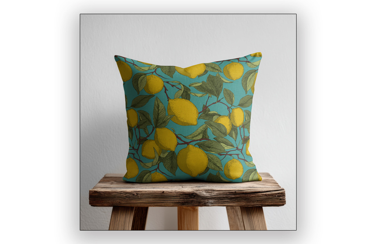 Citrabelle - Lemon Seamless Pattern, a Food Illustration by Brush Berry Studios (Photo 4 of 4)