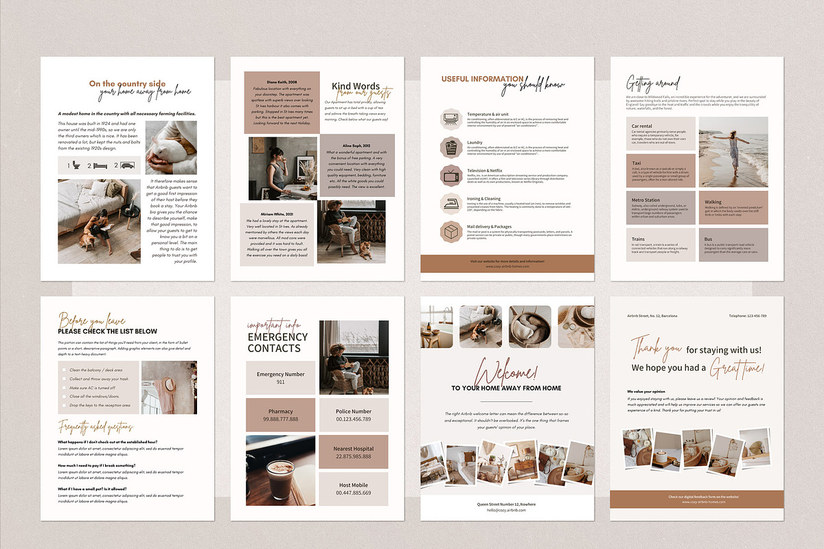 Airbnb Vacation Branding Template, a Branding & Logo Template by Emmart Studio (Photo 8 of 10)