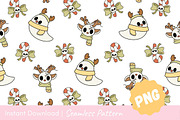 Spooky Cute Christmas Seamless Patte, a Pattern Graphic by CpSnowy (Thumbnail 2 of 5)