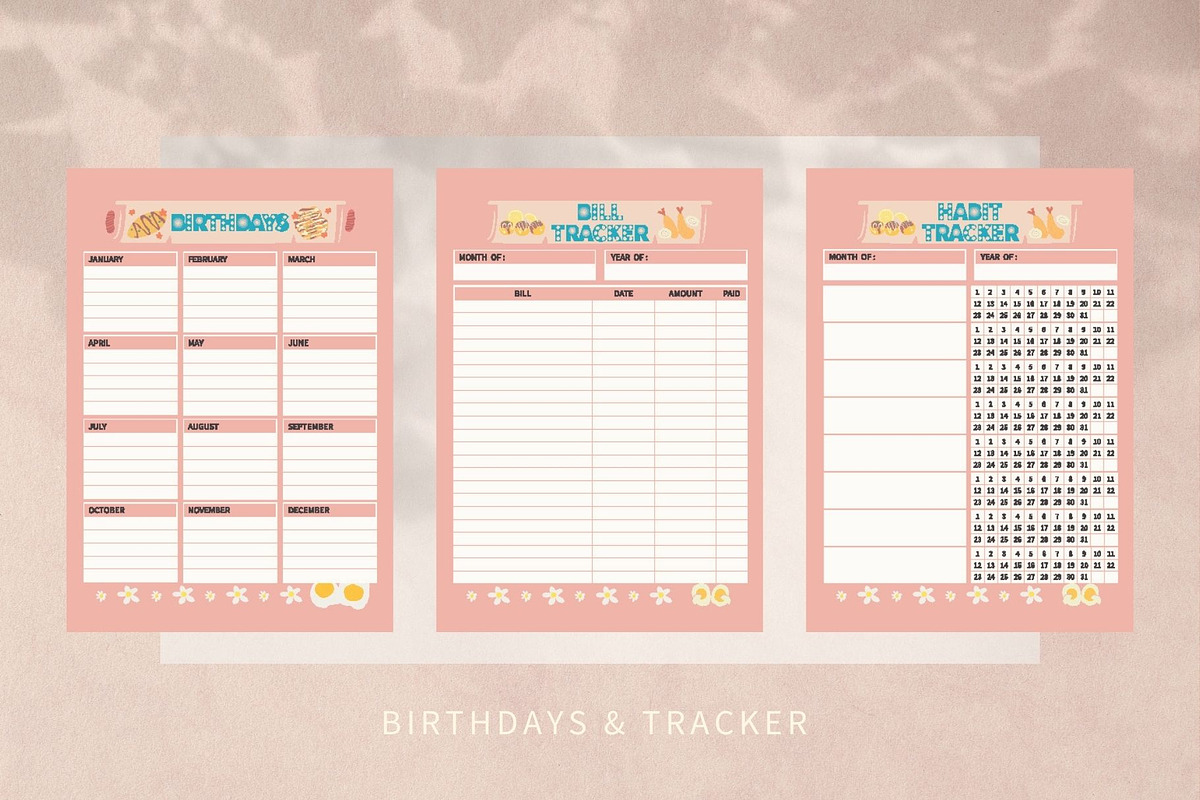 Planner Bundle Templates, a Stationery Template by Yiru Chen Studio (Photo 6 of 7)