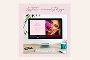 Wix Website Template Beauty Salon, a Wix Template by Lovely.Dizajnera (Thumbnail 2 of 6)