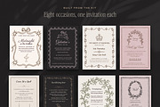 Holiday Party Invite Creator Bundle, an Object Graphic by The October Creative (Thumbnail 3 of 24)
