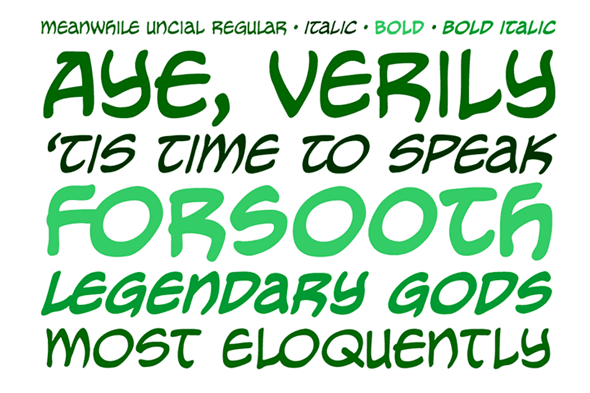 Meanwhile Uncial preview 2