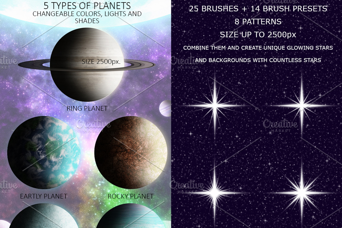 COSMOS Photoshop Action Set, an Action Add-On by GrafxFun (Photo 5 of 9)