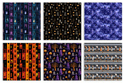 Halloween Seamless Pattern Set, an Illustration by RobertsArt (Thumbnail 4 of 4)