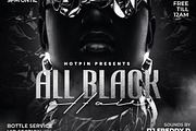 All Black Party Flyer Template, a Flyer Template by Hotpin (Thumbnail 3 of 3)