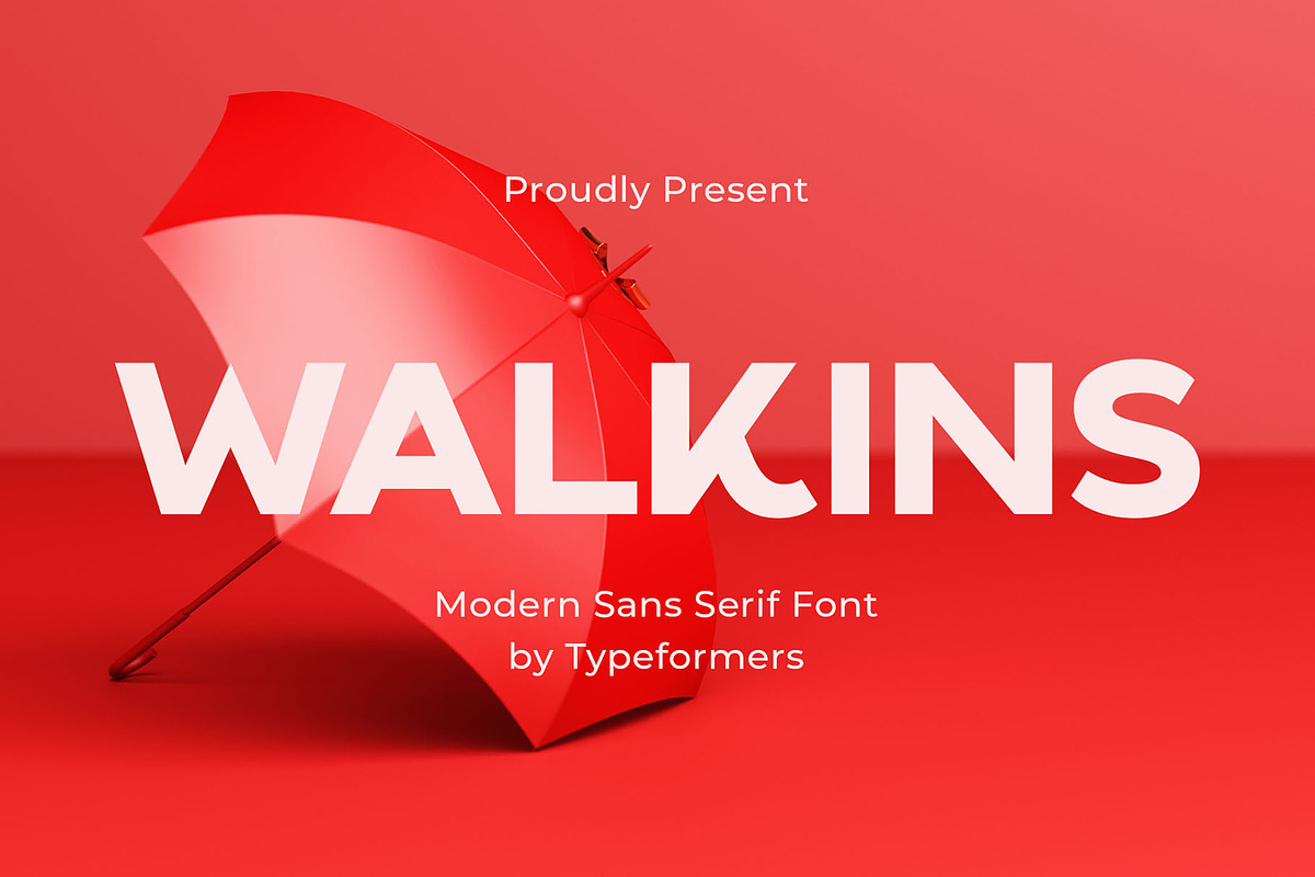 Walkins - Modern Sans Serif, a Sans Serif Font by Typeformers (Photo 1 of 5)