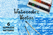 Vector Blue.Watercolor patterns, a Pattern Graphic by Tatianakost49 (Thumbnail 1 of 4)