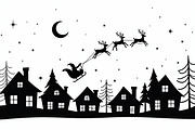 Santa Sleigh Vector Bundle, an Illustration by Amazin_art (Thumbnail 7 of 21)