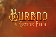 Bureno - Decorative Font, a Font by Cruzine (Thumbnail 1 of 7)