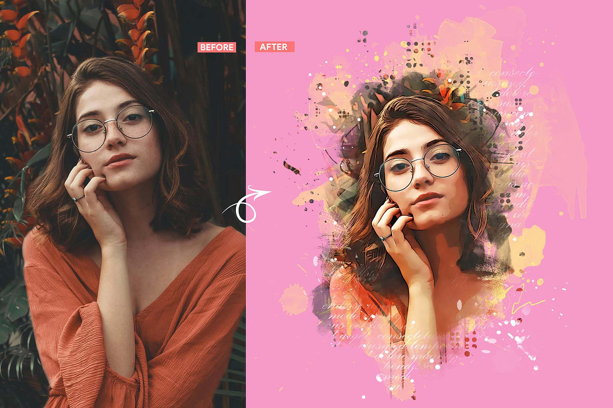 Aura Bloom Portraits PS Script, an Action Add-On by MRI STUDIO (Photo 2 of 24)