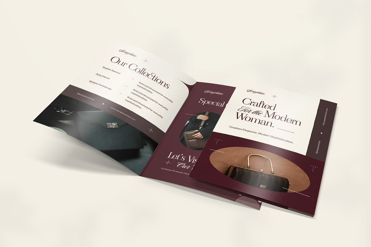 Modern Woman - Bifold Brochure, a Brochure Template by VUNIRA (Photo 2 of 3)
