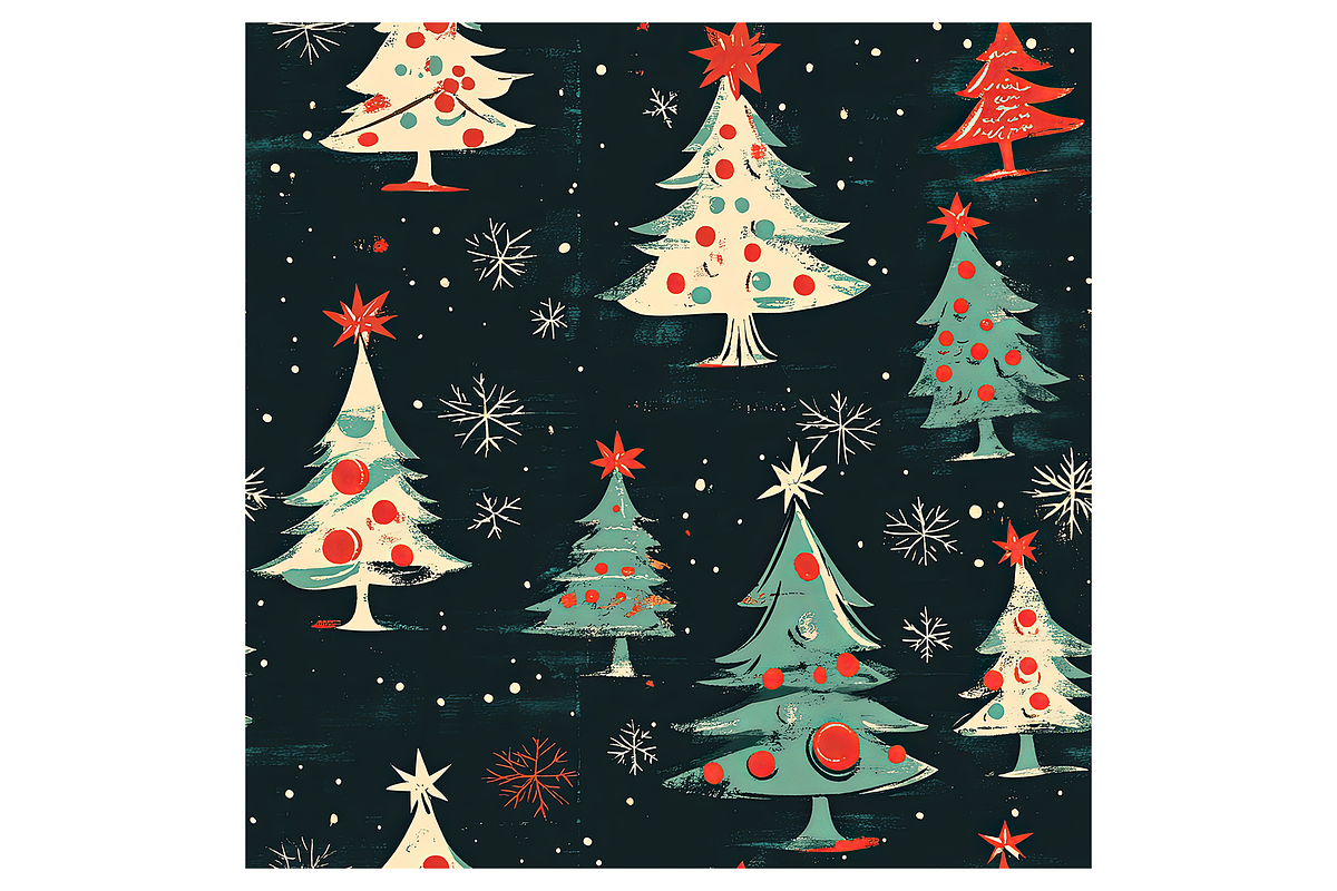 Vintage Holiday 2 Digital Paper, a Pattern Graphic by Chromolume Studio (Photo 10 of 28)