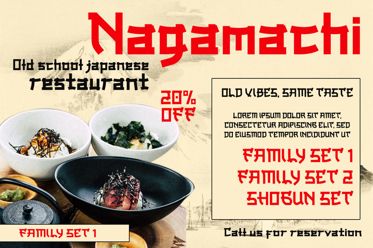 Onari Faux Japanese Font, a Font by twinstd (Photo 3 of 10)