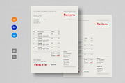 Invoice Template, a Stationery Template by Guuver (Thumbnail 1 of 5)