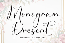 Monogram Present | Script Font