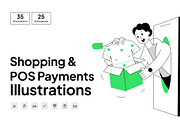 Shopping and POS Payment Illustratio, a Person Illustration by Vectors Market (Thumbnail 1 of 7)