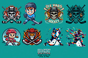 100 Retro Vintage Hockey Skull PNG, an Illustration by Sofia's Fashion (Thumbnail 3 of 11)