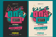 90s Retro Party Flyer, a Flyer Template by Hotpin (Thumbnail 1 of 3)