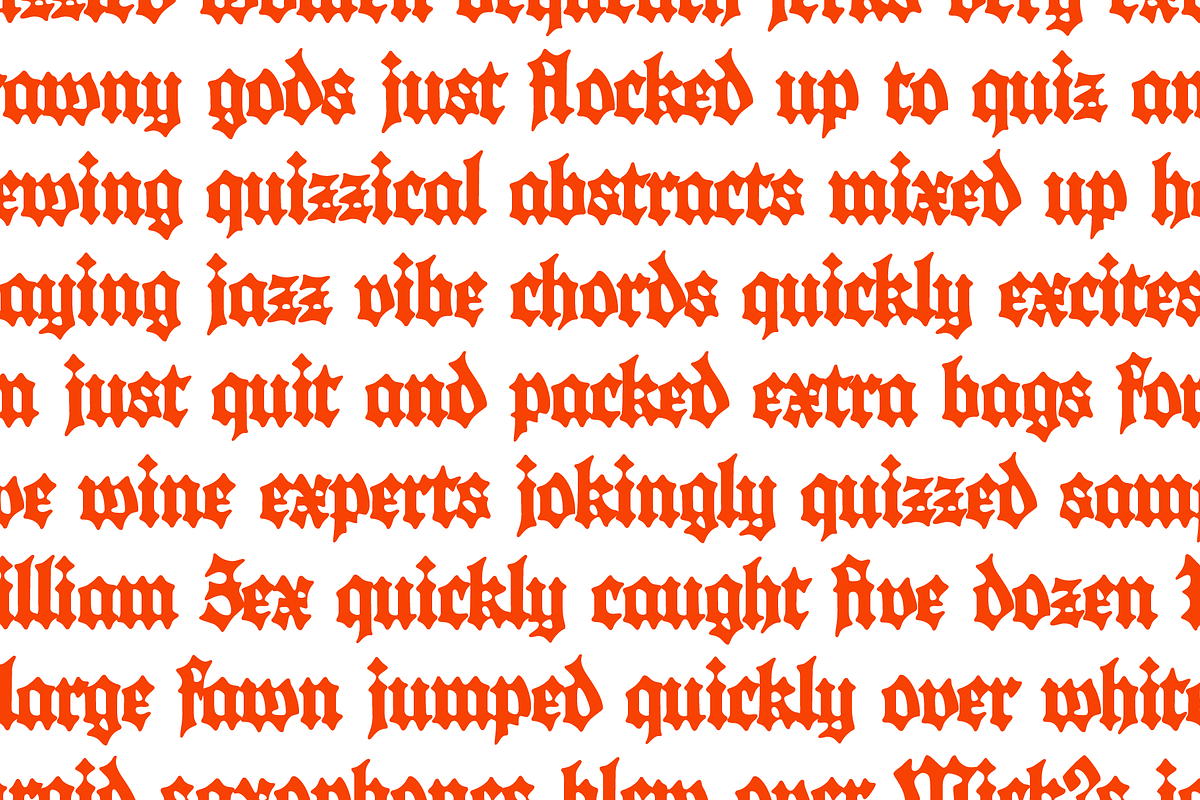 UKOL typeface, a Blackletter Font by TypeMate (Photo 8 of 12)