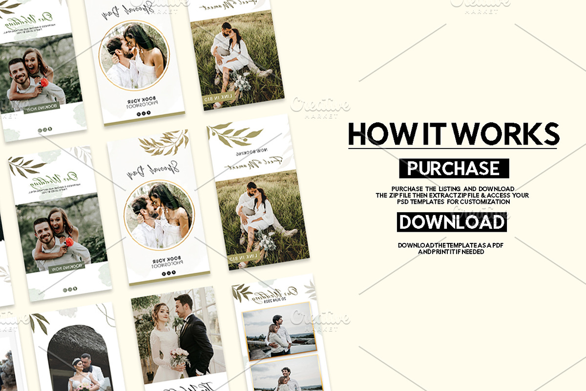 Instagram Stories Template-Wedding, a Social Media Template by zoomdesigns (Photo 6 of 6)