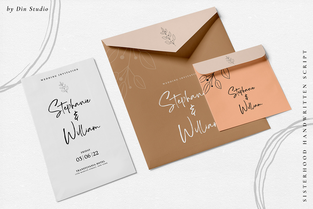 Sisterhood - Chic Brush Font, a Script Font by din-studio.com (Photo 8 of 16)